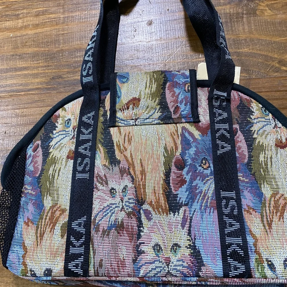 Isaka Tapestry Patterned Pet Cat Carrier Bag -